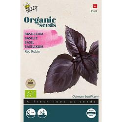 Foto van Buzzy - organic basilicum red rubin (bio)