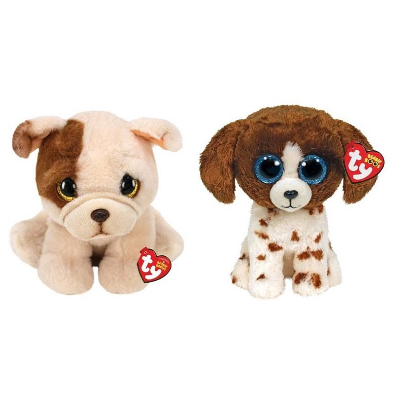 Foto van Ty - knuffel - beanie buddy - houghie dog & muddles dog