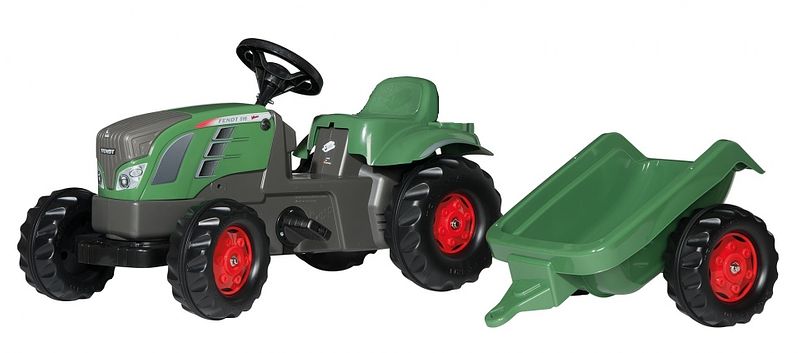 Foto van Rolly toys traptractor rollykid fendt 516 vario junior groen/grijs s