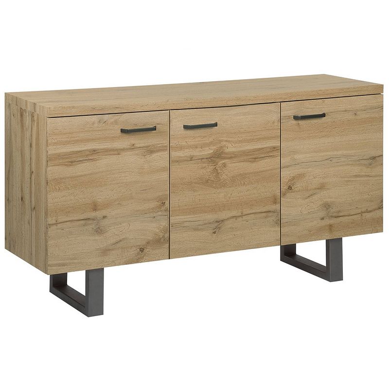 Foto van Beliani timber - sideboard-lichte houtkleur-mdf