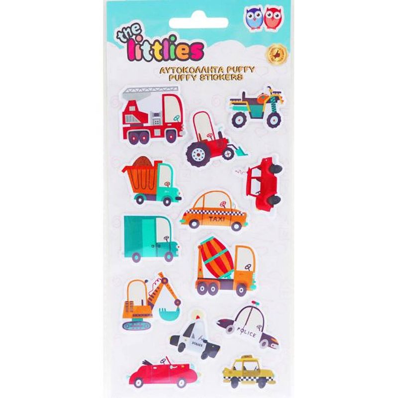 Foto van The littlies stickers puffy verkeer junior 22 cm vinyl