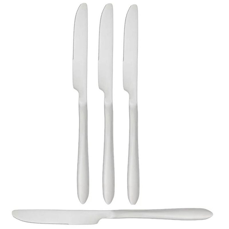 Foto van Secret de gourmet bestek messen nevis - 6x stuks - rvs - 23 cm - messen