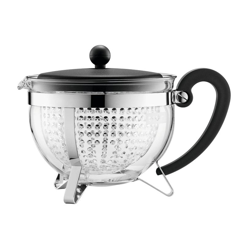 Foto van Bodum theepot met filter chambord zwart 1.3 liter