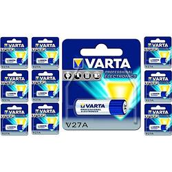 Foto van Varta v27a 27a a27 12v professional electronics batterij - 10 stuks