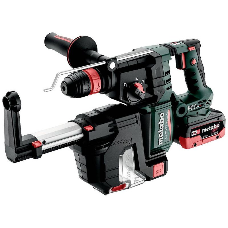 Foto van Metabo kh 18 ltx bl 28 sds-plus-accu-combihamer 18 v 5.5 ah