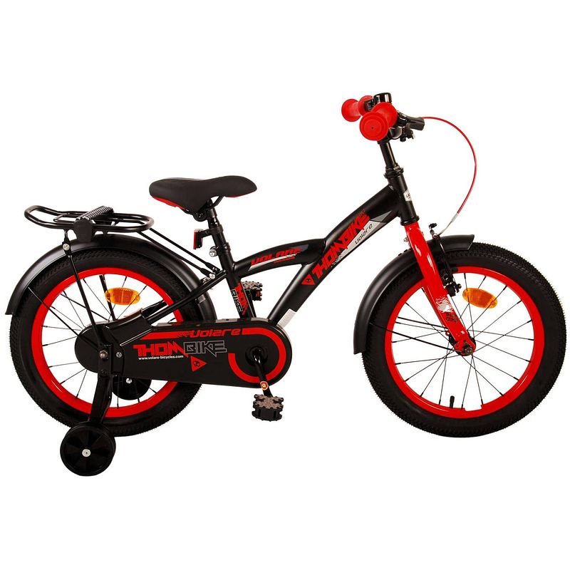 Foto van Volare thombike kinderfiets - jongens - 16 inch - zwart rood