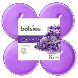 Foto van Bolsius geurtheelichten true scents lavendel 11,7 cm 8 stuks