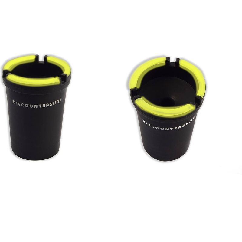 Foto van 2 stuks bekerhouder autoasbak voor in de auto - autoasbak - auto accessoires - lichtgevende asbak 11 cm