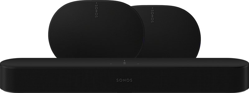 Foto van Sonos beam gen2 zwart + 2x era 300 zwart