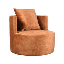 Foto van Label51 fauteuil evy - oker - velours