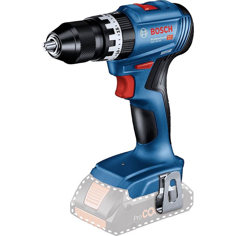 Foto van Bosch professional gsb 18v-45 accu-klopboor/schroefmachine brushless