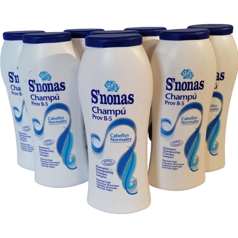 Foto van S'snonas shampoo normaal haar - provitamine b-5 - voordeelverpakking - 6 x 300 ml