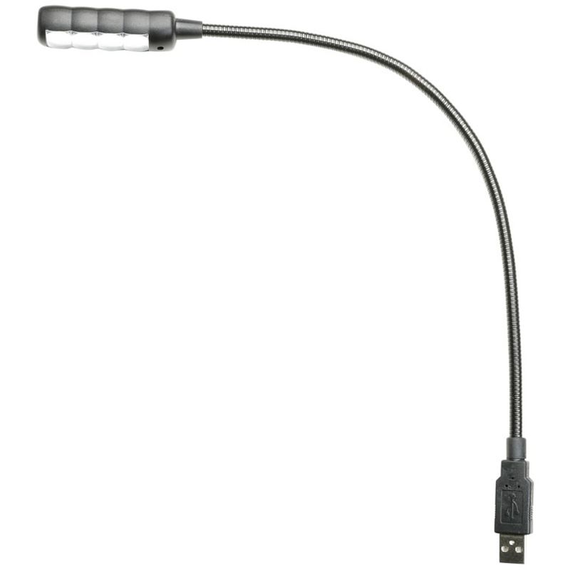 Foto van Adam hall sled 1 ultra usb c zwanenhals-lamp met usb-connector en 4 cob led'ss