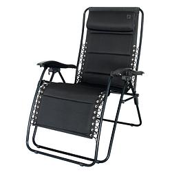 Foto van Eurotrail campingstoel tarente 82 x 110 cm polyester/mesh zwart