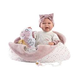 Foto van Llorens babypop mimi met reiswieg - 42 cm