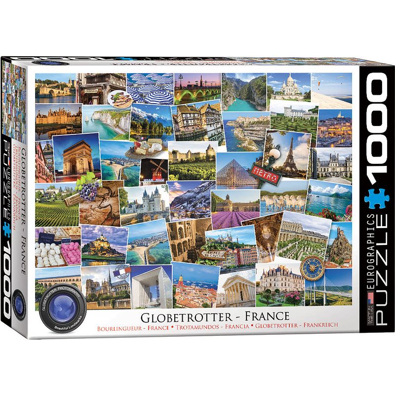 Foto van Eurographics puzzel france - globetrotter - 1000 stukjes