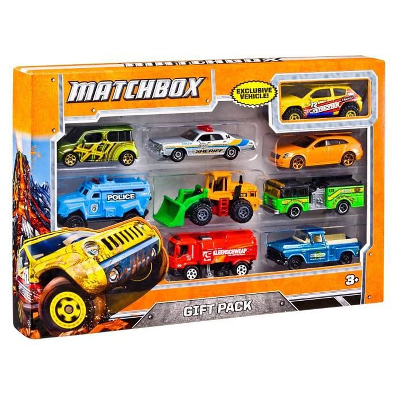 Foto van Matchbox pack van 9 voertuigen - x7111 - kleine auto's - 3 jaar en +