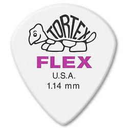 Foto van Dunlop 466p114 tortex flex jazz iii xl pick 1.14 mm plectrumset (12 stuks)