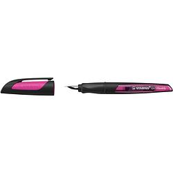 Foto van Ergonomische schoolpen stabilo easybuddy, penpunt m, zwart/magenta