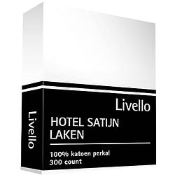 Foto van Livello laken hotel satijn wit - 240 x 270