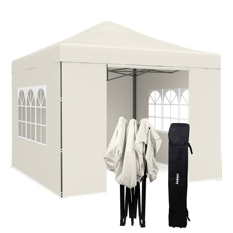 Foto van Niceey partytent - paviljoen - beige