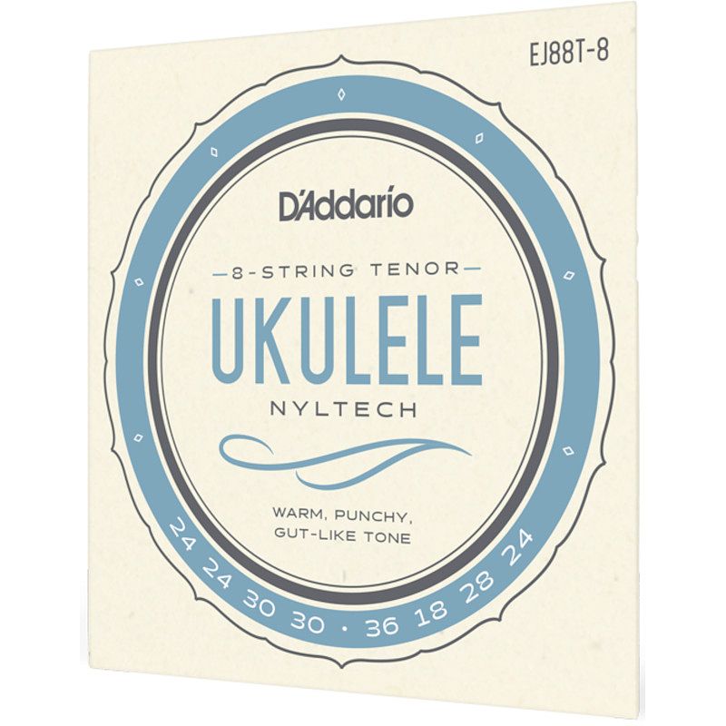 Foto van D'saddario ej88t-8 nyltech 8-string ukulele snaren voor achtsnarige tenor ukelele