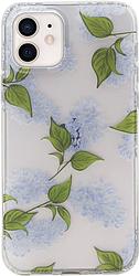 Foto van Bluebuilt blue garden soft case apple iphone 12 mini back cover transparant