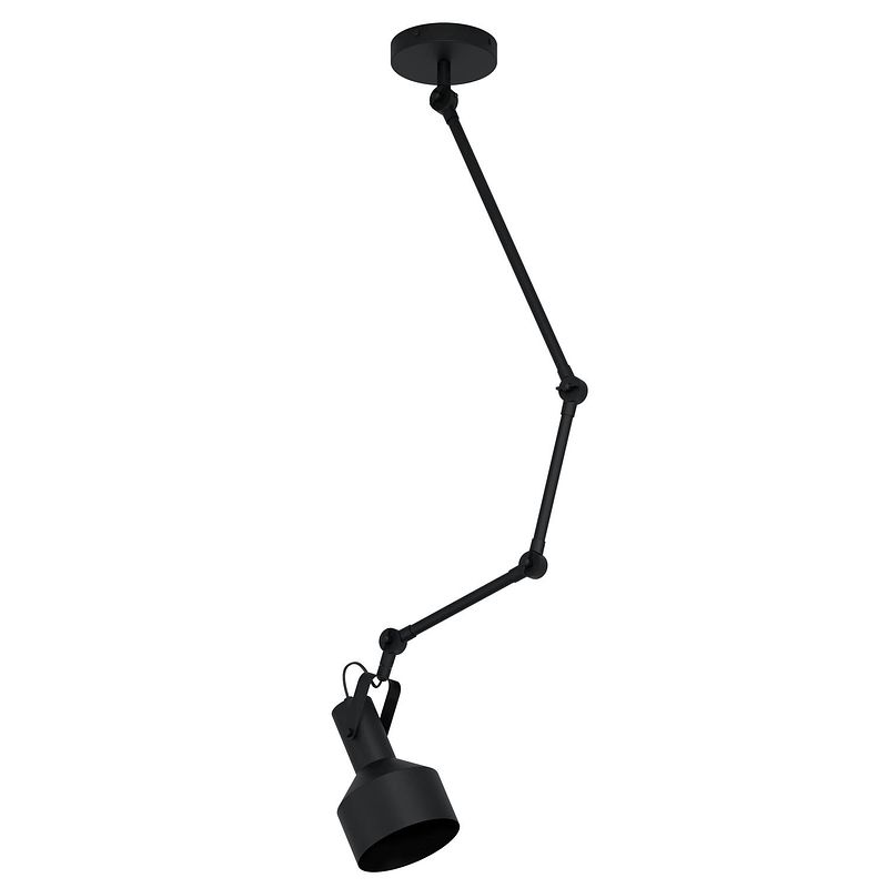 Foto van Eglo takeley plafondlamp - e27 - ø 15 cm - zwart