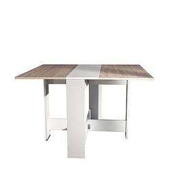 Foto van Symbiosis inklapbare tafel laugen - wit/eikenkleur - 73,4x28x76 cm - leen bakker