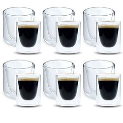 Foto van Otix dubbelwandige glazen koffie en espresso - 12 stuks
