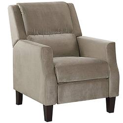 Foto van Beliani egersund - fauteuil-beige-fluweel