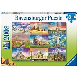 Foto van Ravensburger puzzel monuments of the world 200 xxl