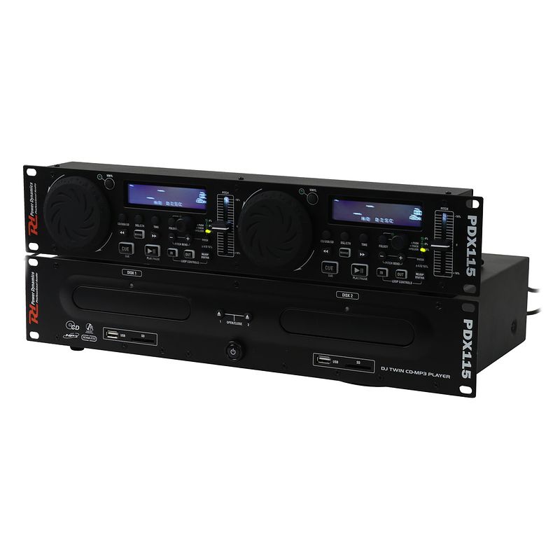 Foto van Power dynamics pdx115 dual cd/mp3/usb speler