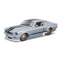 Foto van Speelgoedauto ford mustang gt 1967 grijs 1:24/19 x 7 x 5 cm - speelgoed auto's