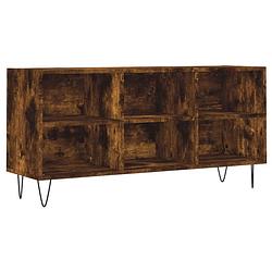 Foto van The living store tv-meubel x - tv-meubel - 103.5 x 30 x 50 cm - gerookt eiken