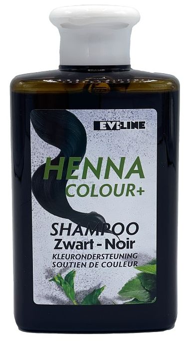 Foto van Evi line henna colour+ shampoo zwart