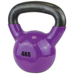 Foto van Urban fitness kettlebell 4 kg zwart/paars