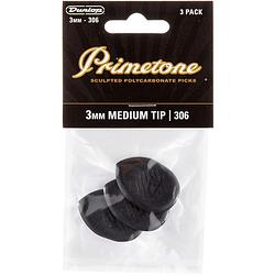 Foto van Dunlop 477p306 primetone classic medium tip 3-pack plectrumset (3 stuks)