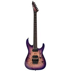Foto van Esp ltd deluxe m-1000 purple natural burst elektrische gitaar