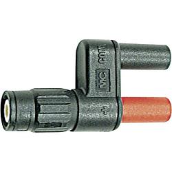 Foto van Stäubli xm-bb/4 meetadapter bnc-stekker - bus 4 mm aanraakveilig zwart, rood