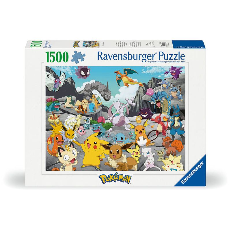 Foto van Ravensburger pokémon classics puzzel - 1500 stukjes