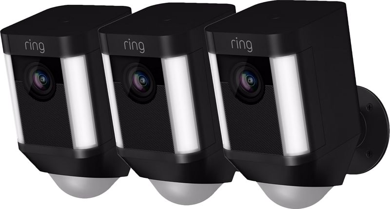 Foto van Ring spotlight cam battery zwart 3-pack