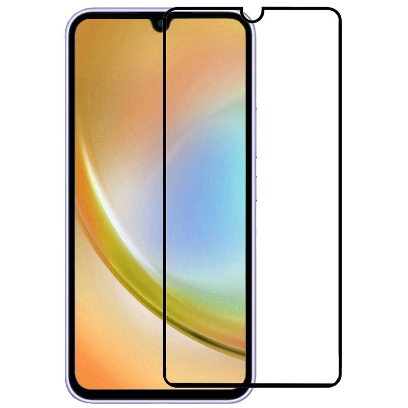 Foto van Basey samsung galaxy a34 screenprotector tempered glass full cover - samsung a34 beschermglas screen protector glas