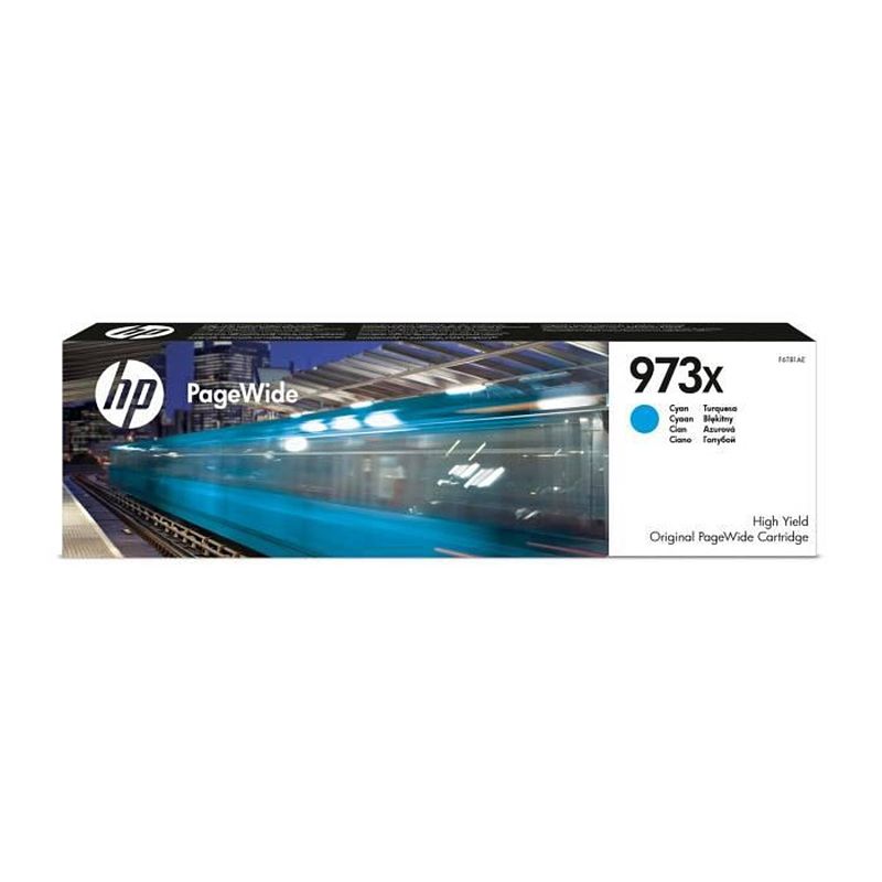 Foto van Hp 973x inktcartridge met hoge capaciteit - originele cyaan pagewide-cartridge