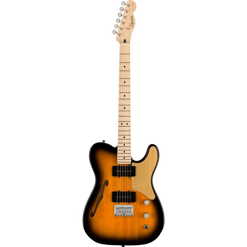 Foto van Squier paranormal cabronita telecaster thinline 2-color sunburst mn elektrische gitaar