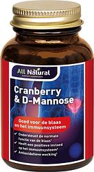 Foto van All natural cranberry & d-mannose capsules