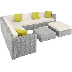 Foto van Tectake® - loungeset marbella- wicker tuinset-lichtgrijs - 403754