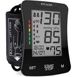 Foto van Bloeddrukmeter bovenarm - bloeddrukmeters - hartslagmeter - blood pressure monitor - opbergtas - omtrek manchet 22-42 cm