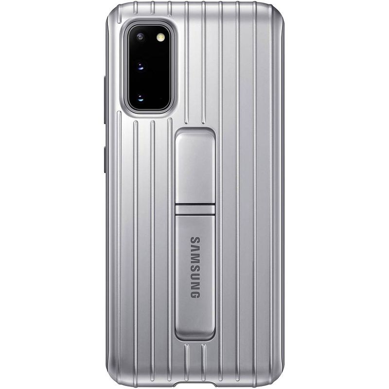 Foto van Samsung protective standing cover cover samsung galaxy s20 zilver