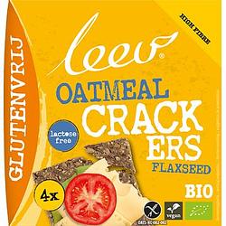 Foto van Leev bio crackers lijnzaad haver glutenvrij bij jumbo